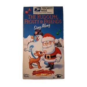 RARE NEW/SEALED ANIMATED HOLIDAY VHS - THE RUDOLPH, FROSTY & FRIENDS SING ALONG